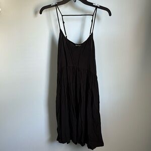 Express Spaghetti Strap Black Dress